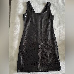 Alyn Paige Classic Black Sequin Dress